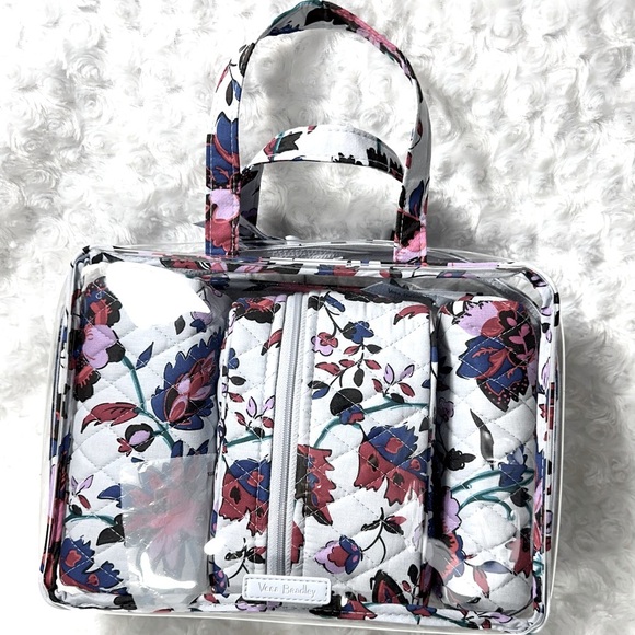 Brand New Vera Bradley 4 Piece Cosmetic Organizer Travel Set, NWT - Picture 1 of 10